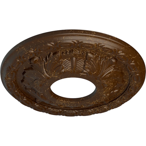Leaf Ceiling Medallion (Fits Canopies Up To 4 3/4), 11 3/8OD X 3 5/8ID X 1 1/8P